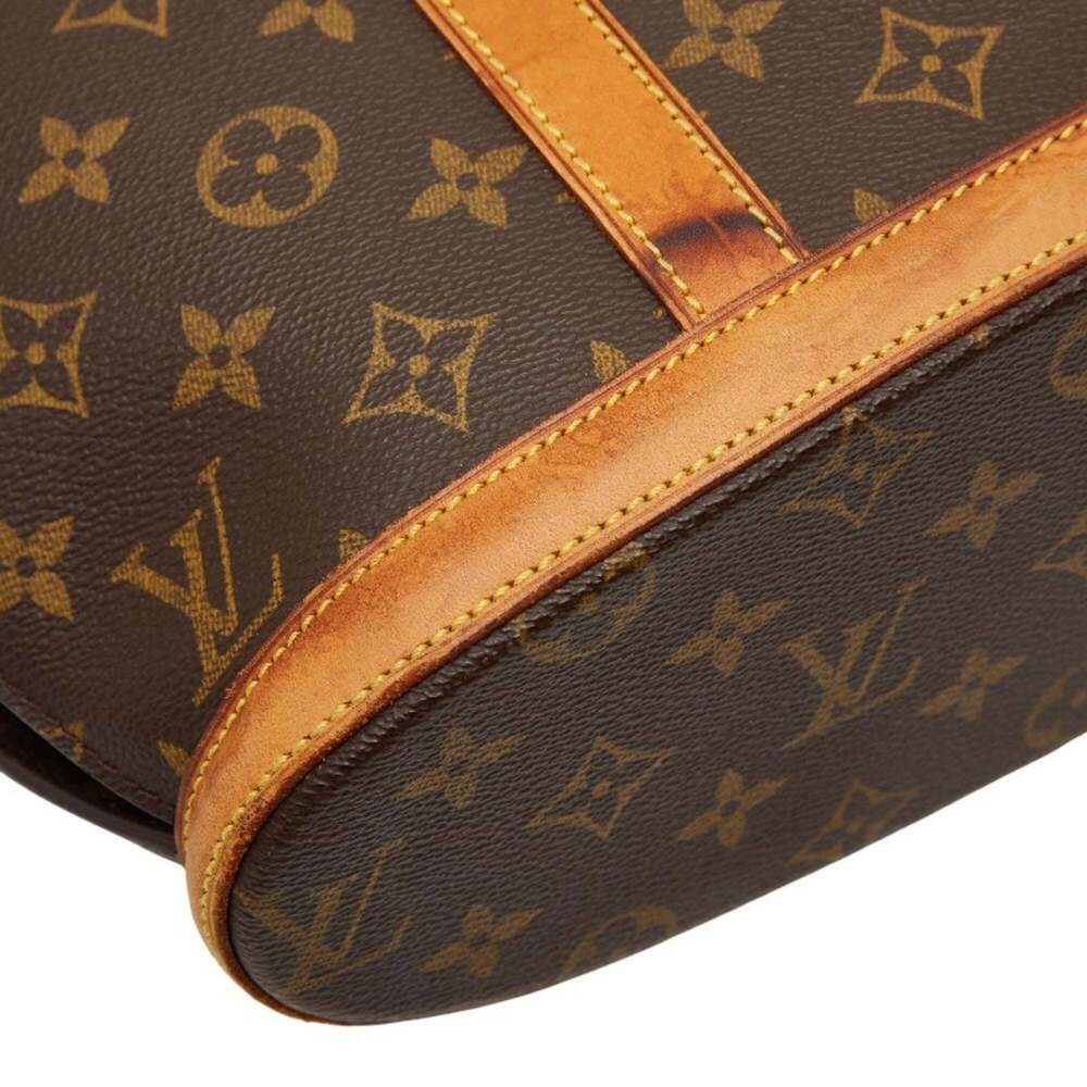 LOUIS VUITTON Authentic Brown Monogram Leather Tote Bag - Picture 5 of 12